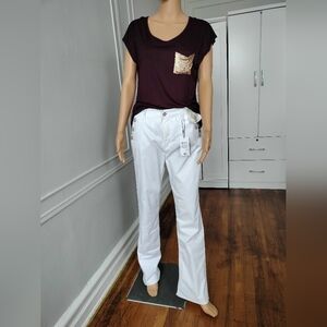 Curve Appeal White Pants Size 8